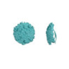 Amber - Boucle d'oreille a clips turquoise