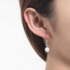 Souzanne - boucle oreille blanche