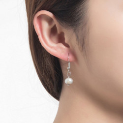 Souzanne - boucle oreille grise