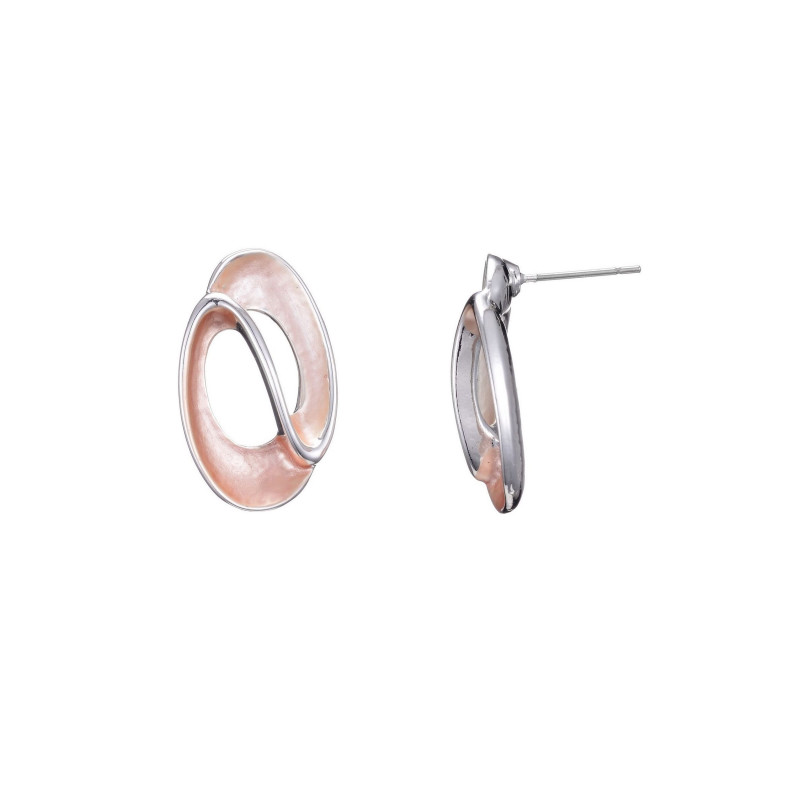 boucle oreille tige-1901108-rose