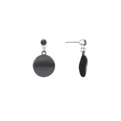 Marcie - Boucles d'oreilles tige noir