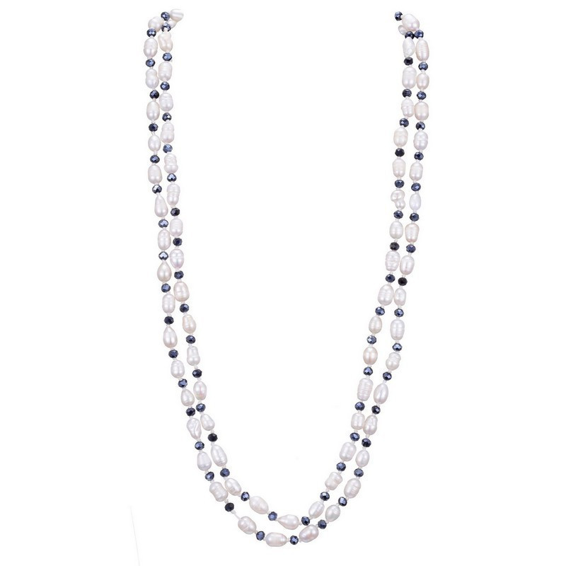 sautoir perle-1901254-gris fonce