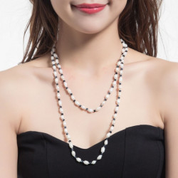 sautoir perle-1901254-gris fonce