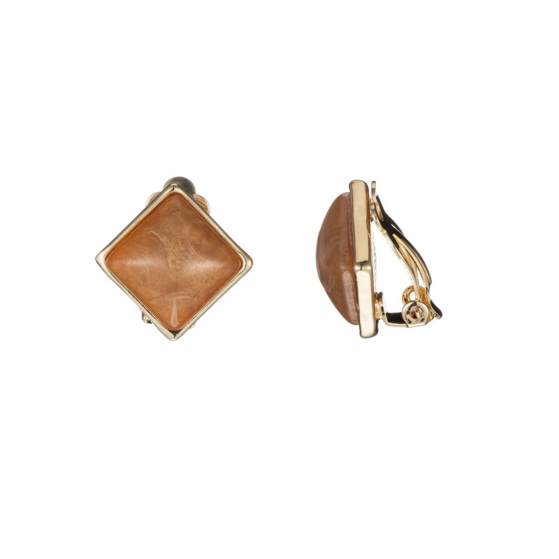 Coletta - Boucle d'oreille clip kaki
