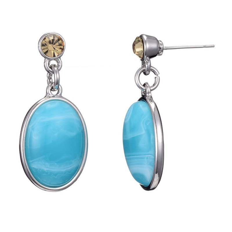 boucle oreille tige-1901029-turquoise