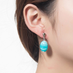 boucle oreille tige-1901029-turquoise