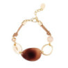 bracelet acrylique mousqueton-1901311-marron