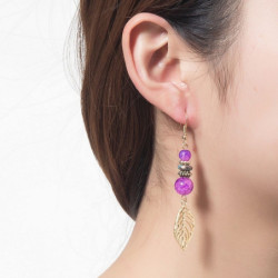 boucle oreille fish hook-1901406-violet