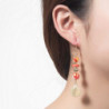 Tahour - Boucle d'oreille crochet orange