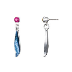 boucle oreille tige-1901036-bleu