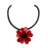 KARELLE-Collier coquelicot rouge