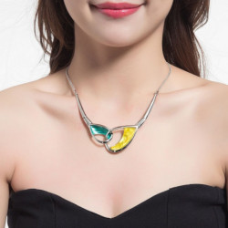 collier resine-1901042-jaune vert