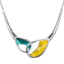collier resine-1901042-jaune vert