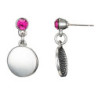 Filipina - Boucle d'oreille fuchsia