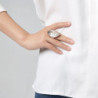 Gleda Bague elastique argente