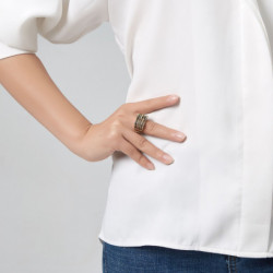 Jade Bague elastique argente