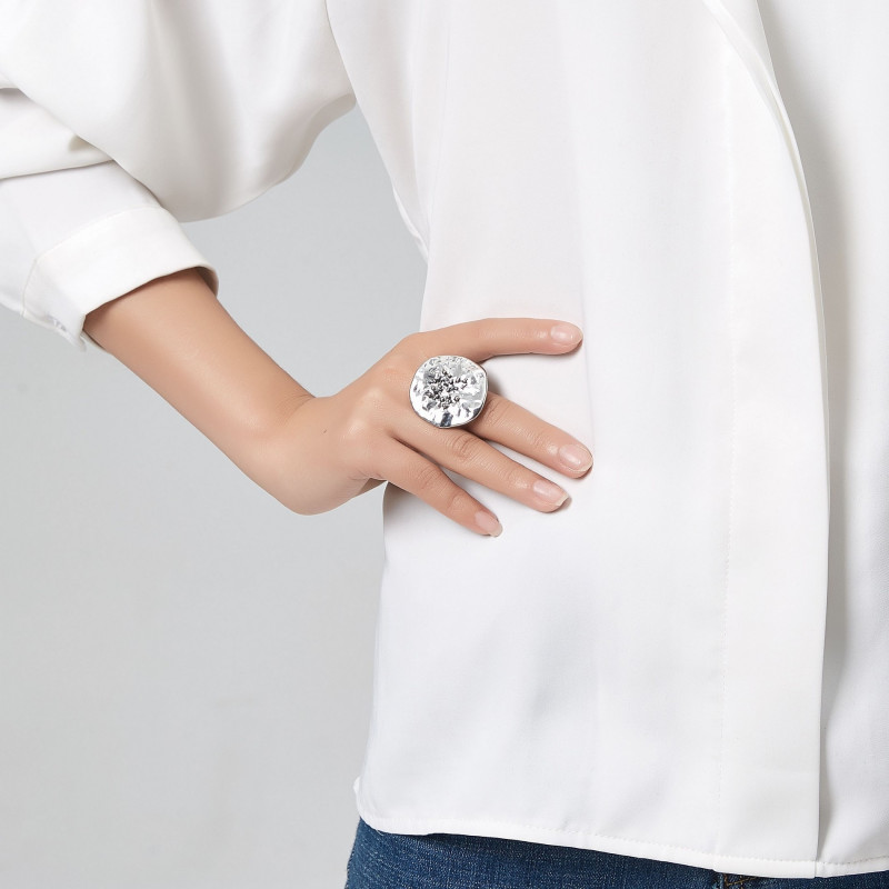 Judy Bague elastique argente