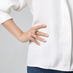 Queen Bague elastique or