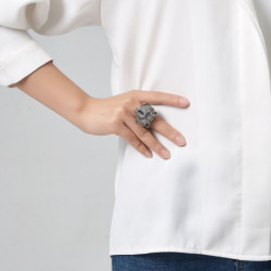 Ramia Bague elastique or