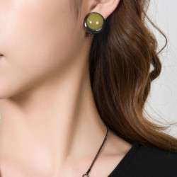 Amalia Boucles d'oreilles clip violet