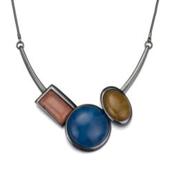 Amalia Collier bleu marron