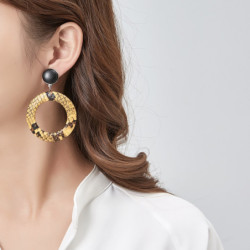 Bertile Boucles d'oreilles clip rouge