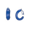 Betini Boucles d'oreilles clip bleu