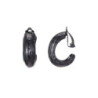 Betini Boucles d'oreilles clip noir