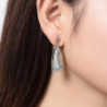 Cyliane Boucles d'oreilles tige gris