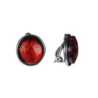 Constance Boucles d'oreilles clip rouge