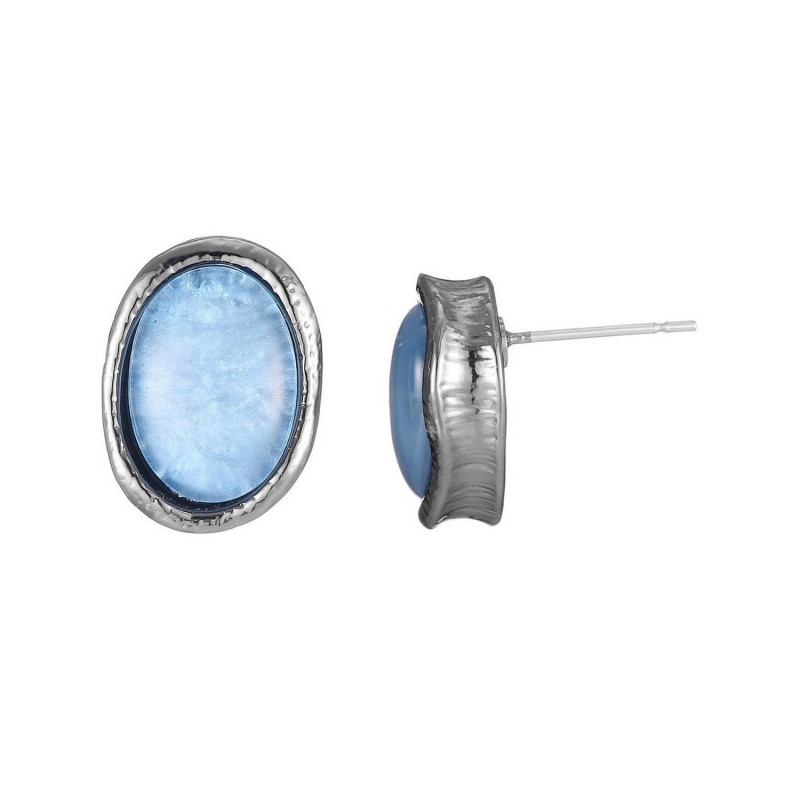 Eva Boucles d'oreilles tige bleu