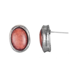 Eva Boucles d'oreilles tige rose