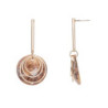 Sona Boucles d'oreilles tige marron
