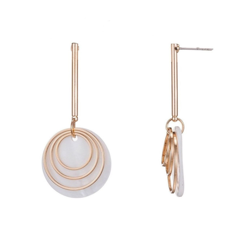 Sona Boucles d'oreilles tige blanc