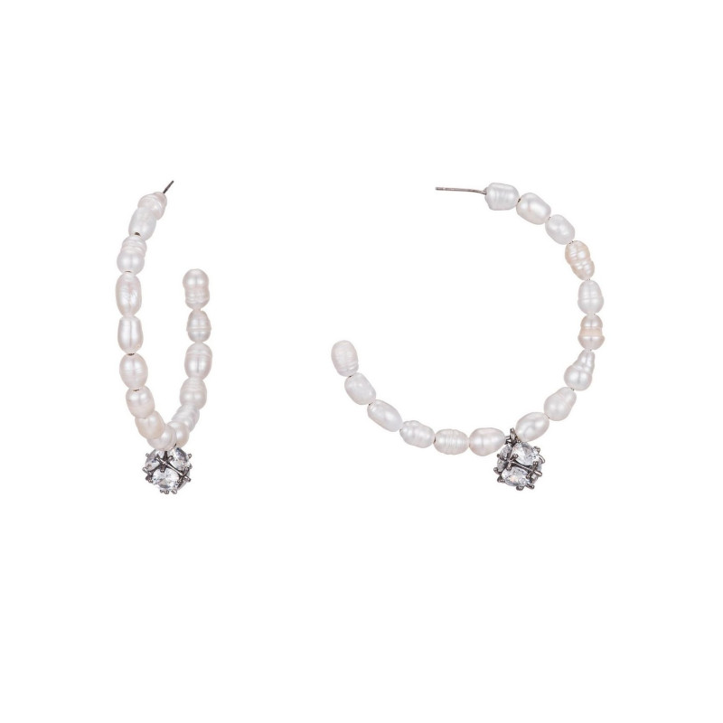 Talissa Boucles d'oreilles tige blanc