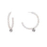 Talissa Boucles d'oreilles tige blanc