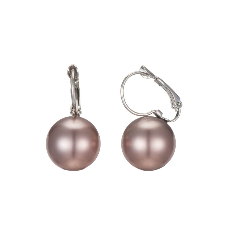 Sybile Boucles d'oreilles dormeuse marron