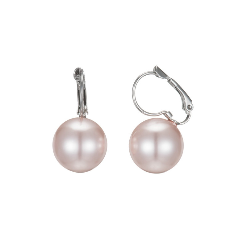 Sybile Boucles d'oreilles dormeuse rose