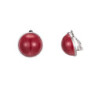 Sharena Boucles d'oreilles clip rouge