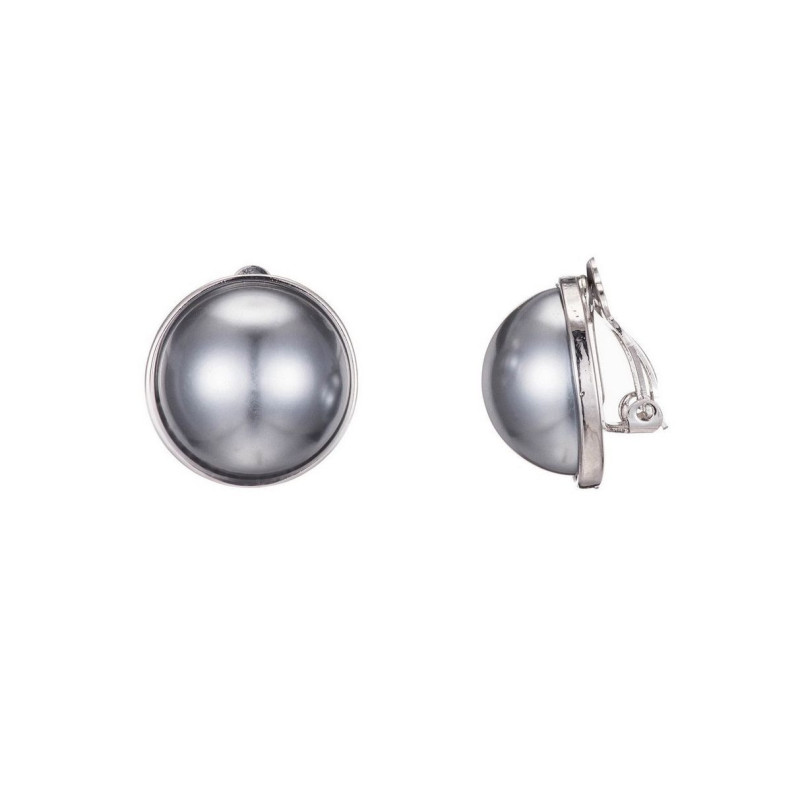 Sharena Boucles d'oreilles clip gris