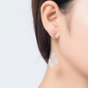Whitney Boucles d'oreilles tige blanc