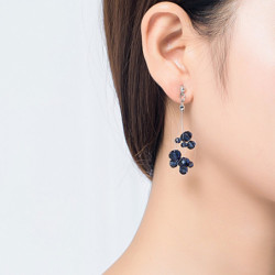 Whitney Boucles d'oreilles tige bleu