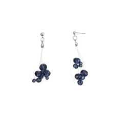 Whitney Boucles d'oreilles tige bleu