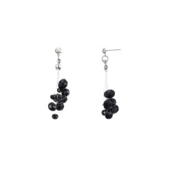 Whitney Boucles d'oreilles tige noir