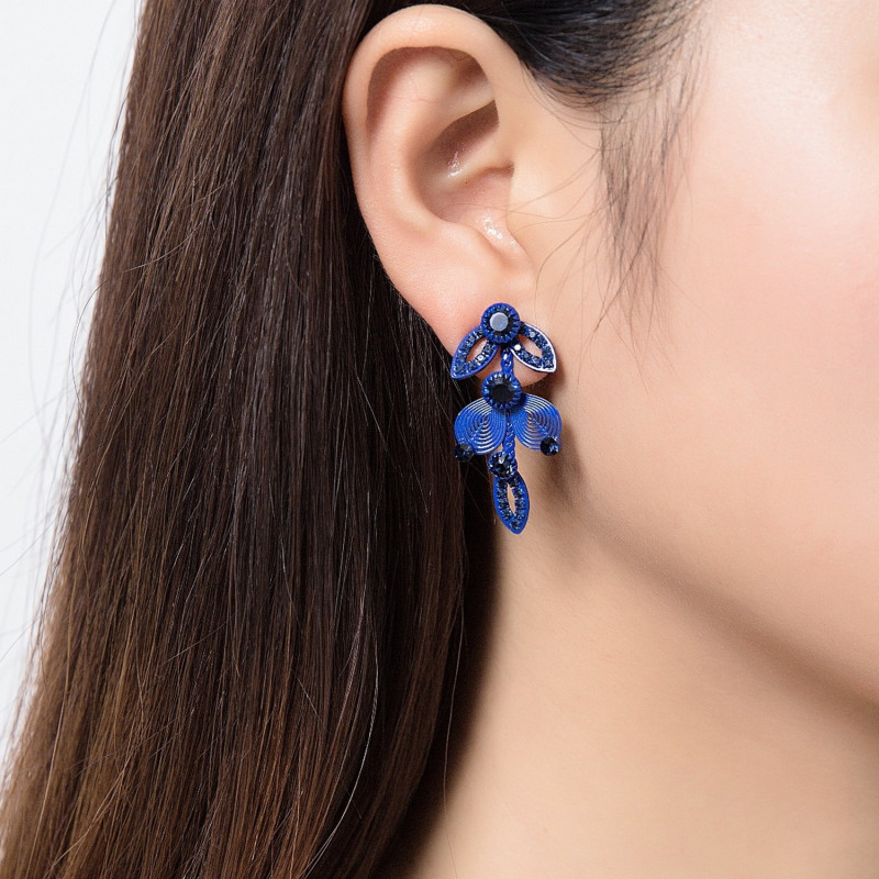 Winry - Boucles d'oreilles tige bleue