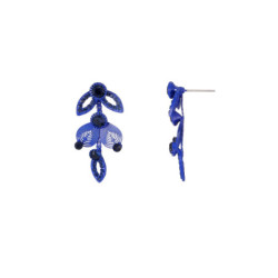 Winry - Boucles d'oreilles tige bleue