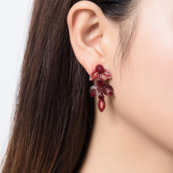 Winry - Boucles d'oreilles tige rouge