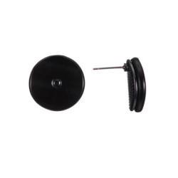 Anastasie Boucles d'oreilles tige noir