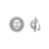 Sylvana Boucles d'oreilles clip blanc