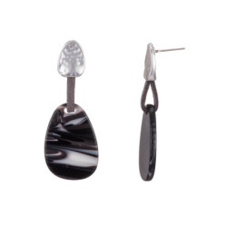 Ellea Boucle d'oreille tige gun blanc